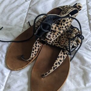 Leopard Print Women's Sandals